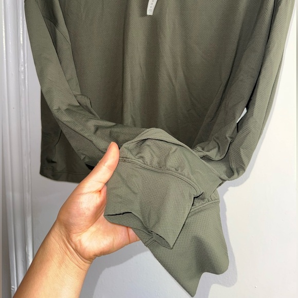 Lululemon Muscle Love Long Sleeve - Dark Olive - size 8 - Picture 10 of 10